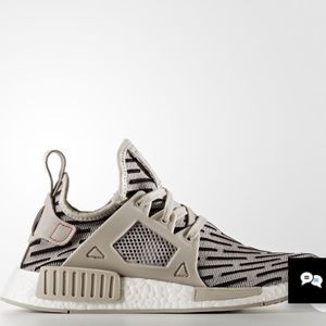 Adidas NMD XR1 in CLEAR GRANITE / CORE RED